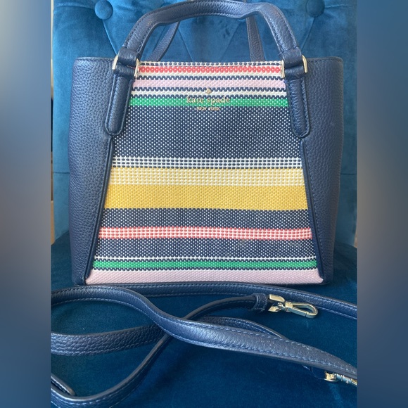 kate spade Handbags - EUC Kate Spade Jackson Boardwalk Stripe Medium Triple Compartment Satchel